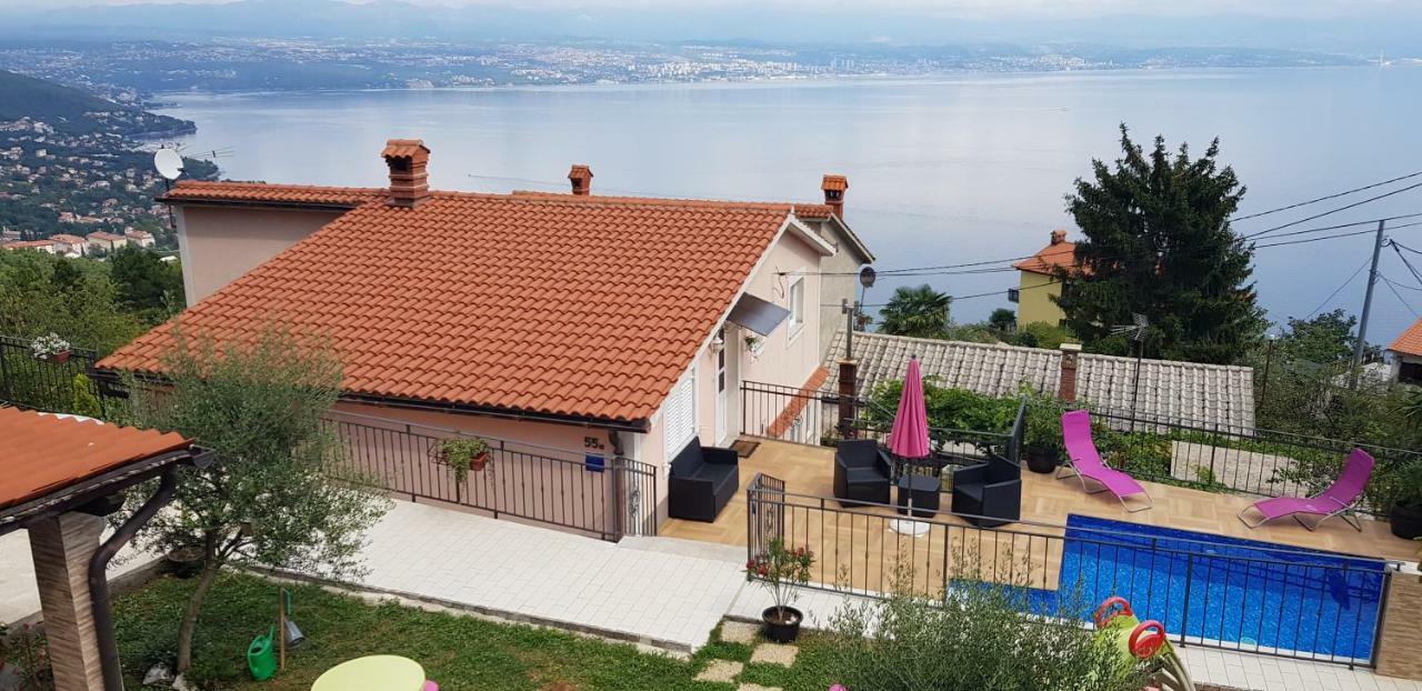 House Anastazia With Spectacular View Villa Lovran Luaran gambar